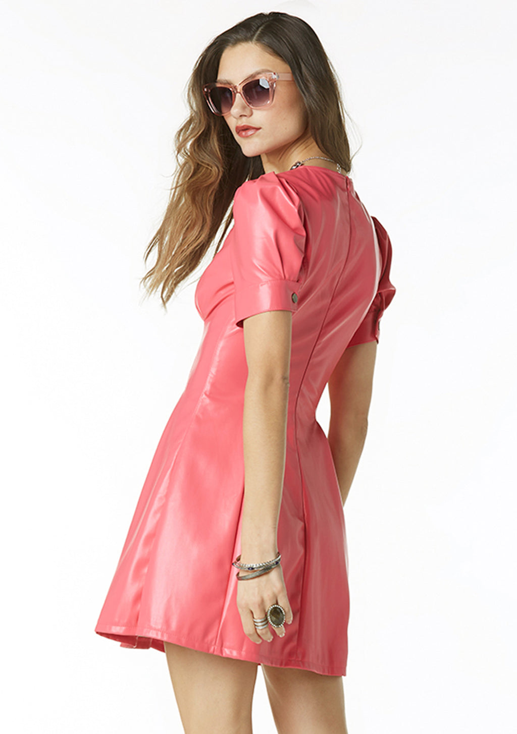 pink leather dress Barbie | Leatherings Choose the best fit based on your bust measurement Umiko Dress