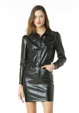 Matina Vegan Leather Skirt - FINAL SALE