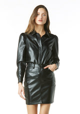 Matina Vegan Leather Skirt - FINAL SALE