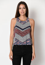 FLORAL CHEVRON