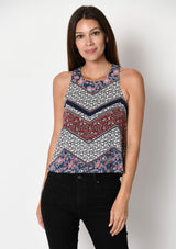 FLORAL CHEVRON