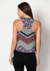 FLORAL CHEVRON