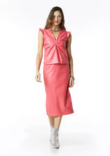 Galatia Leather Skirt