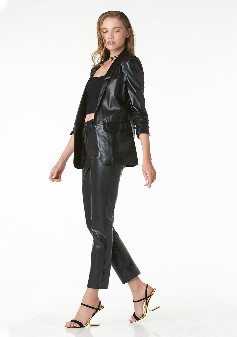 Kia Vegan Leather Blazer - FINAL SALE