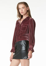 Lucinda Velour Jacket - FINAL SALE