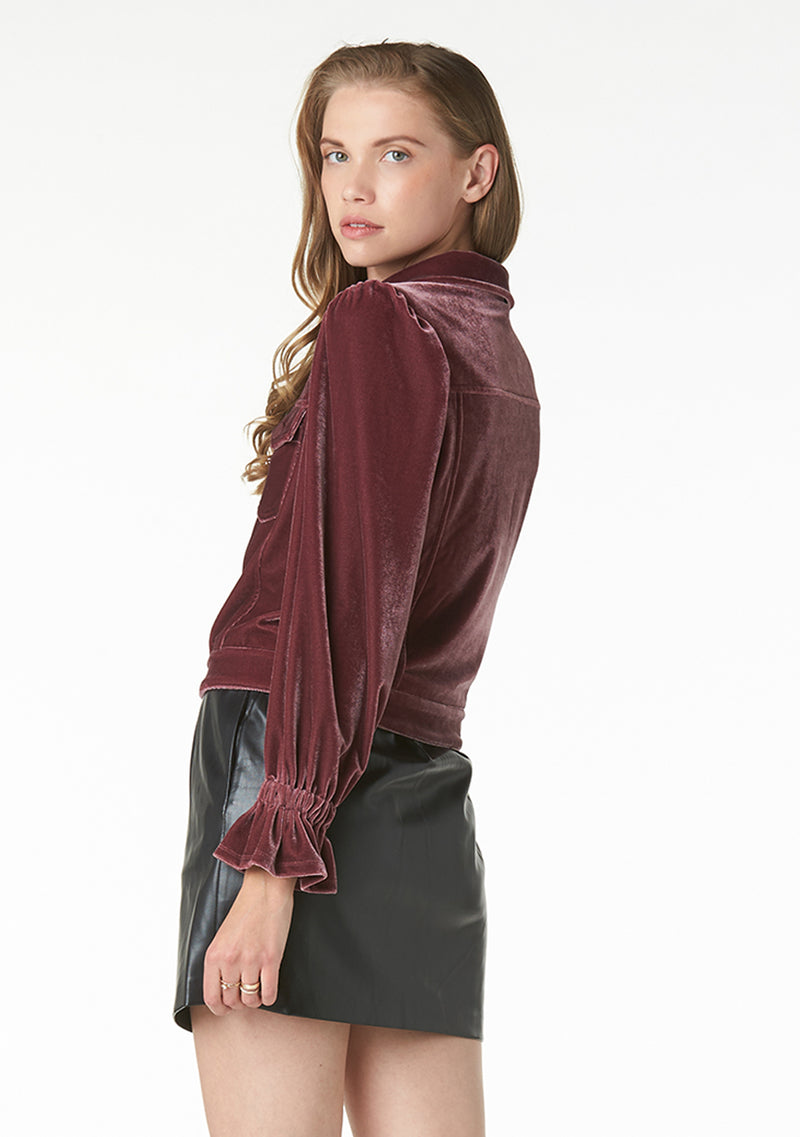 Lucinda Velour Jacket - FINAL SALE