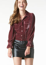 Lucinda Velour Jacket - FINAL SALE