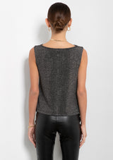 Gigi Metallic Rib Top - FINAL SALE