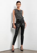 Gigi Metallic Rib Top - FINAL SALE