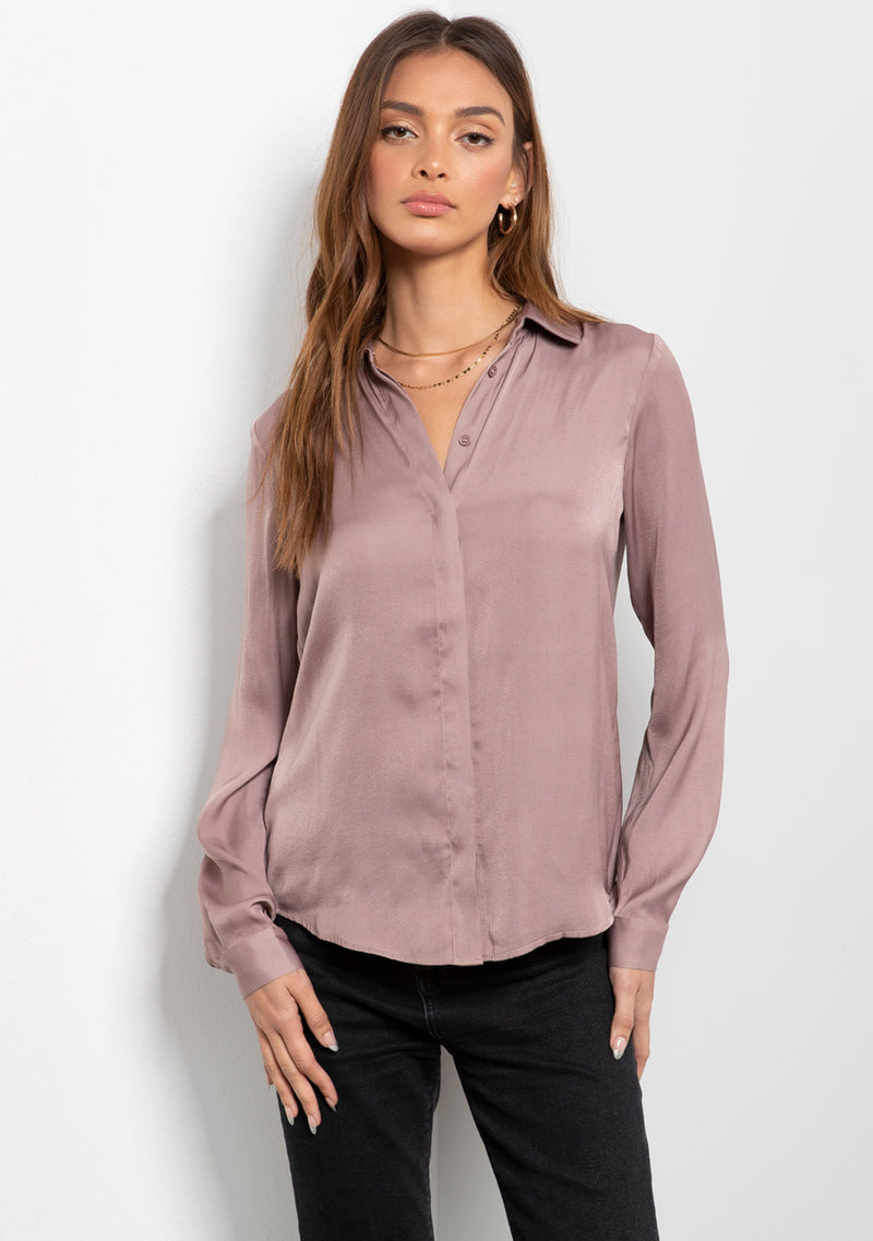 poly silk shirt