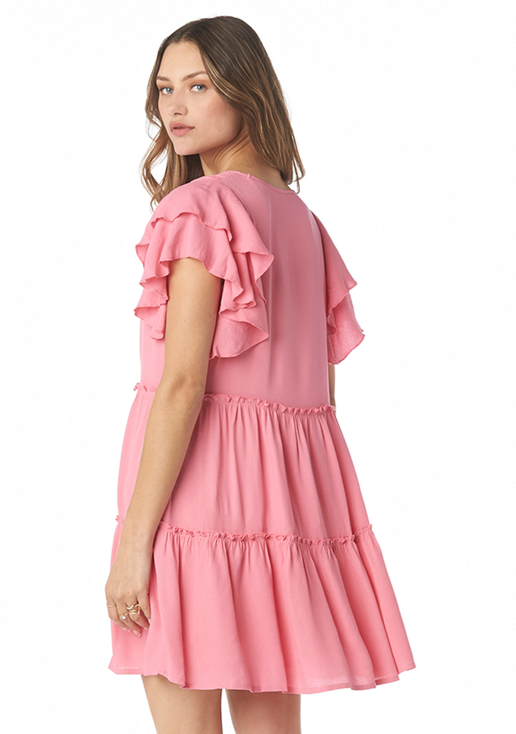 ELIE TAHARI エリータハリ レッド プリーツ 半袖 膝下ワンピース Elie Tahari(エリータハリ ) ワンピース(レディース) - 海外通販