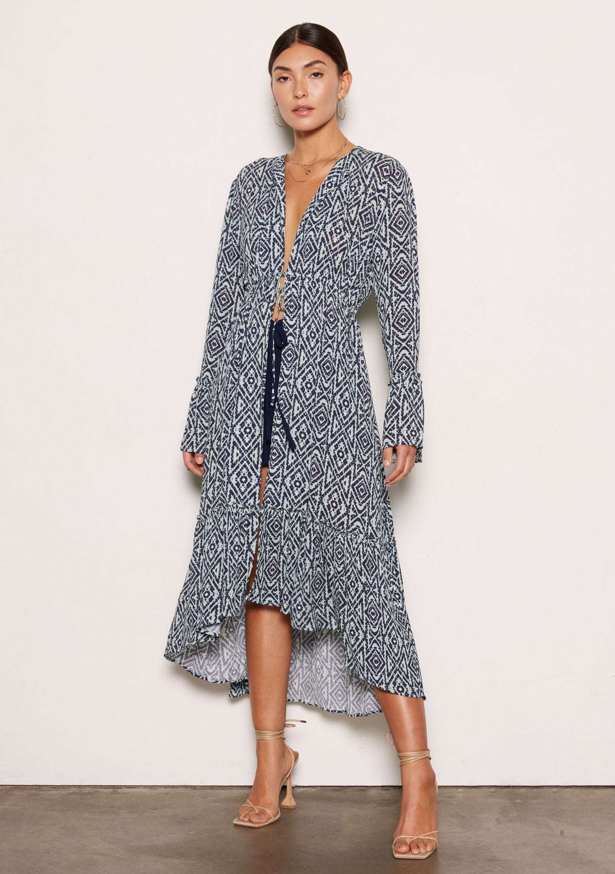 Kendall, Sparkly wrap belted dress main image 1